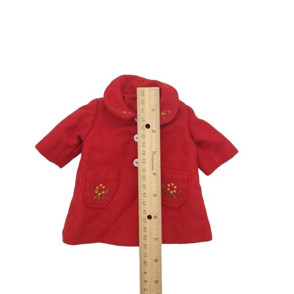 Vintage Cissy Doll Red Lined‎ Wool Coat Jacket Madame Alexander *See Desc - Picture 10 of 10